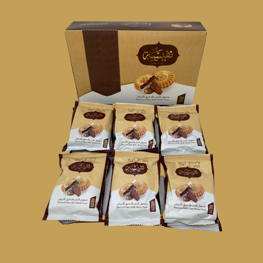Ma'amoul Date Large 360 Grams - 12.7 OZ (12/Box)